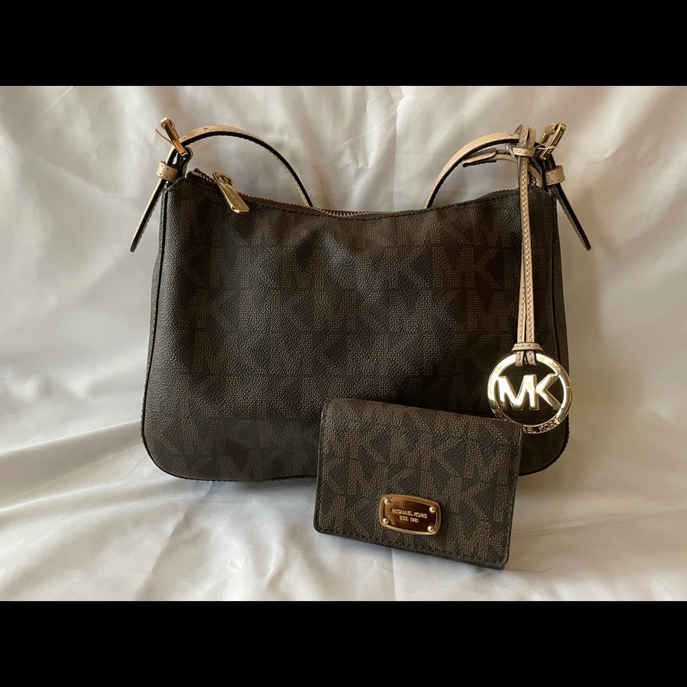Michael Kors Signature Purse with matching Wallet